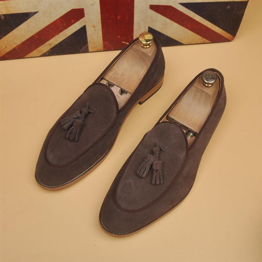 Mocasines Hombre Respirable Punta Afilada Estilo Británico Clásico - Image 21