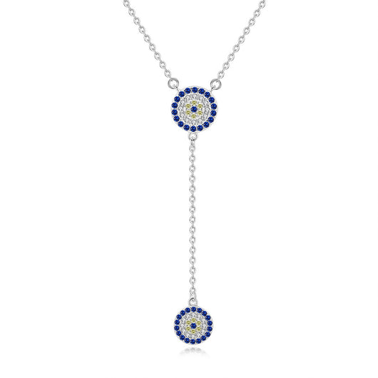 Collar de Plata Esterlina para Mujer con Dije Redondo de la Suerte - Image 3