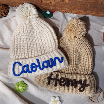 Gorro Infantil de Ganchillo Personalizado con Letras 3D - Tejido a Mano - Image 14