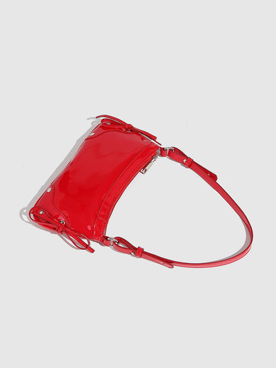 Bolso Bandolera Cuadrado Pequeño con Doble Moño - Diseño Minimalista Liso - Image 32