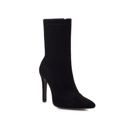 Botas Mujer Punta Aguda Tacón Stiletto Talla Grande - Image 4