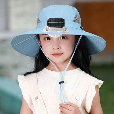 Gorra Ventilador Solar con Potencia de Viento Fuerte Recargable - Image 4