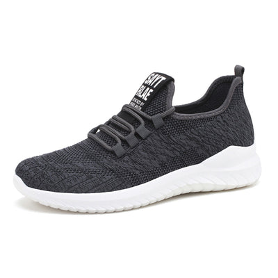 Zapatillas de Running Tejidas Volantes con Cordones para Hombre - Image 5