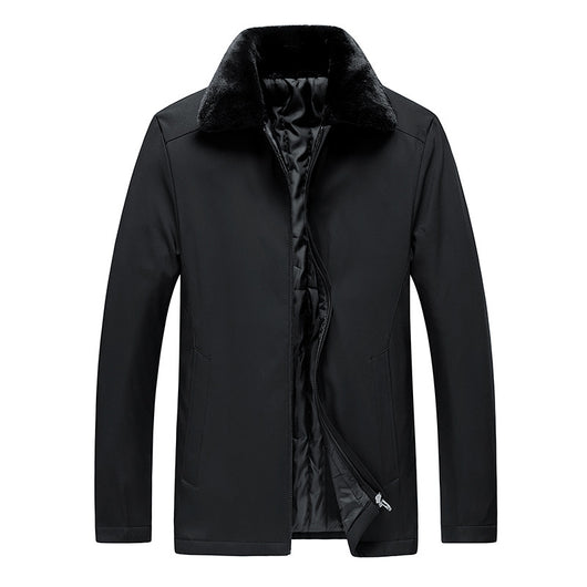 Abrigo Acolchado de Algodón con Cuello de Pelaje Cálido - Image 11