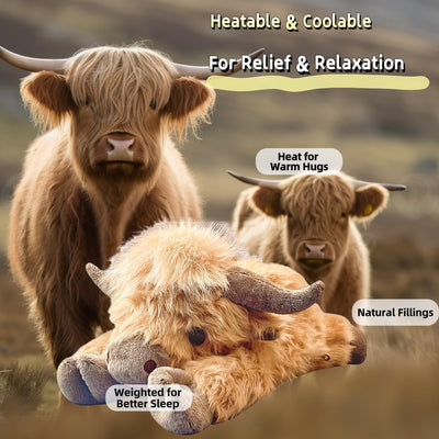 Peluche Vaca Highland Cartoon - Juguete Suave para Niños - Image 7