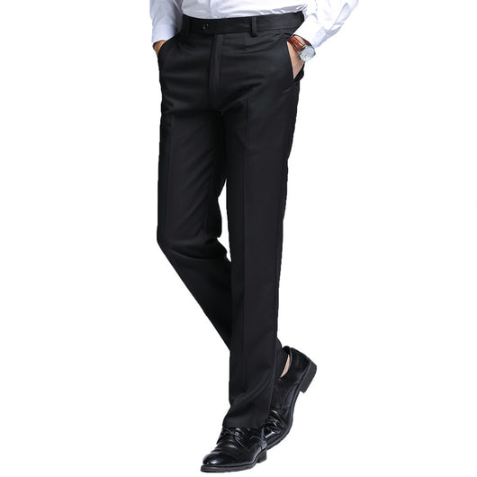 Pantalones de Traje Ejecutivo Negro para Hombre - Otoño e Invierno - Image 9