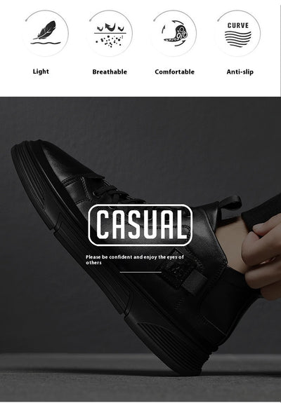 Botas Altas de Cuero para Hombre - Zapatos Casuales Invierno - Image 11