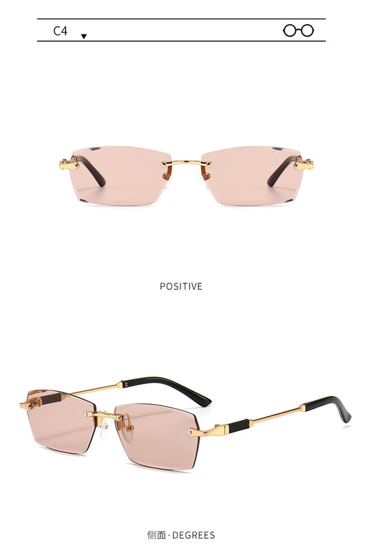 Gafas de Sol Frameless Color Gelatina - Estilo Personalidad - Image 24