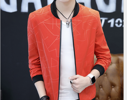 Chaqueta Beisbolera Coreana Slim Casual con Cuello Deportivo para Hombre - Image 9