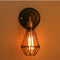 Lámpara de Pared Industrial Retro Estilo Hierro Forjado para Bar y Restaurante