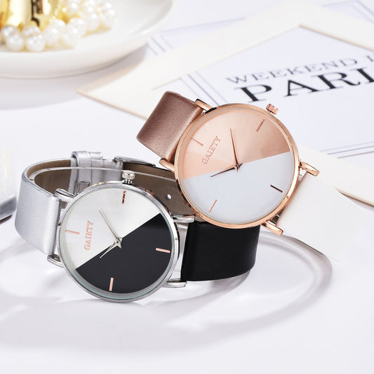 Reloj de Pulsera Bicolor para Mujer - Diseño Minimalista y Versátil