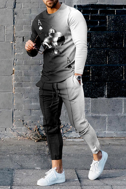 Conjunto Deportivo Casual Multicolor de Manga Larga para Hombre - Image 10