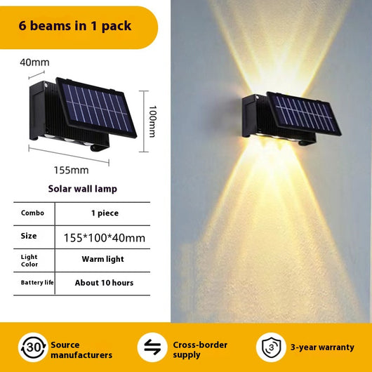Lámpara Solar de Pared para Jardín y Decoración Exterior - Image 11