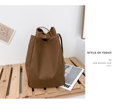 Bolsa de Compras Artística de Lona Grande con Capacidad Amplia - Image 10