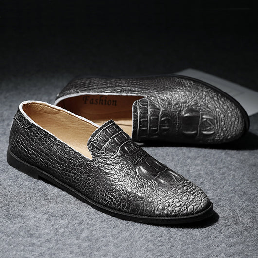 Zapatos Casuales de Cuero Negro Estilo Coreano - Versátiles y Modernos - Image 10