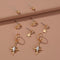 Star Moon 4-piece Set Stud Fashion