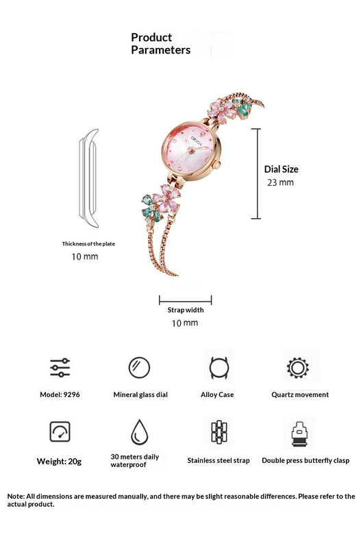 Reloj Pulsera para Mujer con Diamantes Incrustados - Image 9