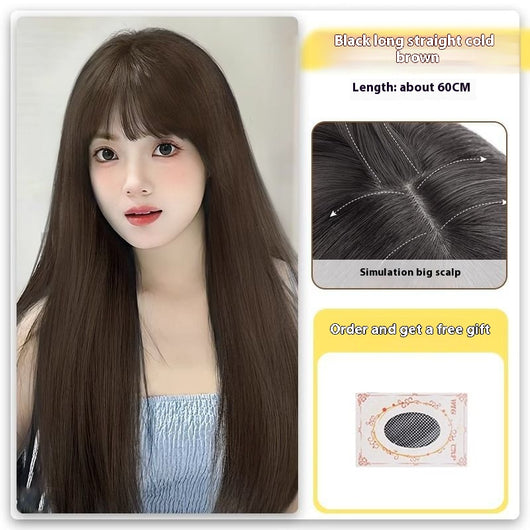 Peluca Larga Lisa de Encaje Frontal Negro - Cabello Completo - Image 16