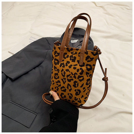 Bolsa Crossbody Retro Leopardo Otoño Invierno - Bandolera Ante Versátil para Teléfono - Image 31