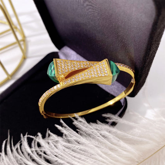 Pulsera Doble Pagoda con Diamantes para Mujer - Image 2