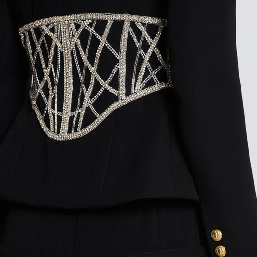 Blazer Ejecutivo para Mujer con Detalles de Diamantes y Efecto Reductor - Image 14
