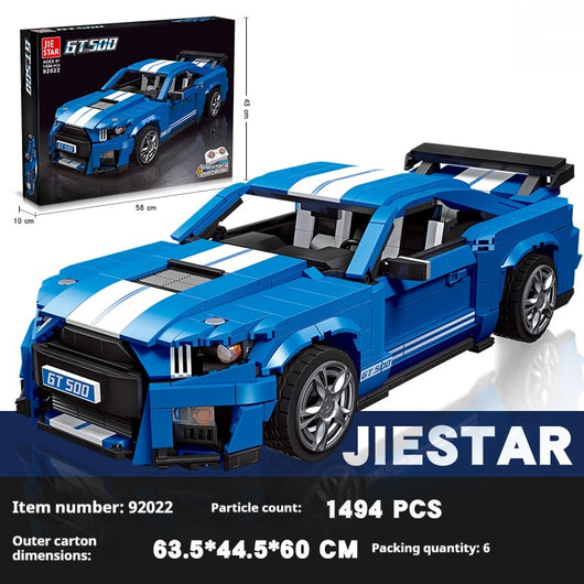 Auto de Carreras Infantil con Bloques de Construcción Pequeños - Image 5