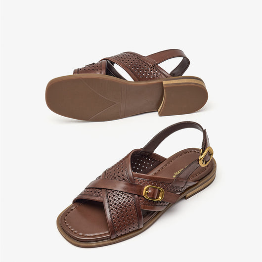 Sandalias Planas con Tiras Cruzadas - Comodidad y Estilo para el Verano - Image 10