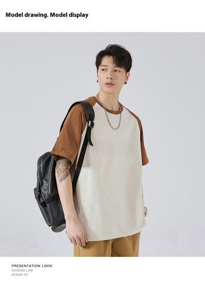 Camiseta Holgada de Algodón con Manga Raglán para Hombre - Image 30