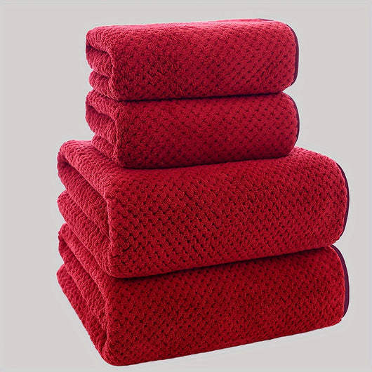 Juego de 4 Toallas de Baño en Felpa de Coral - Image 16