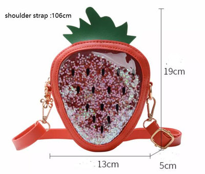 Bolsa de Gelatina Infantil con Diseño de Piña y Fresa para el Hombro - Image 9