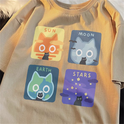 Playera Suelta de Manga Corta Estilo Japonés para Hombre - Image 5