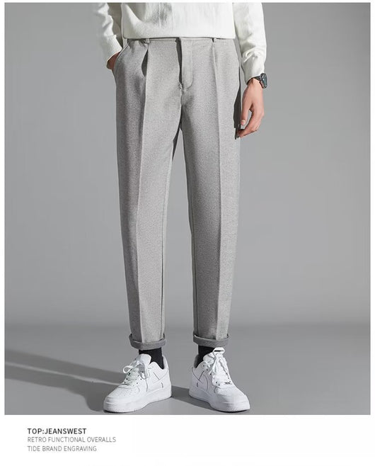 Pantalones Casuales Slim Fit en Lana para Hombre - Image 11