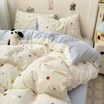 Juego de Cama 4 Piezas 100% Algodón Puro Lavado - Image 5