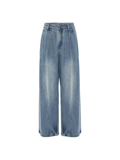 Jeans Holgados Desteñidos Cintura Alta para Mujer - Image 10