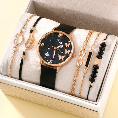 Reloj de Pulsera para Mujer Estilo Coreano con Mariposa y Accesorios Coordinados - Image 8