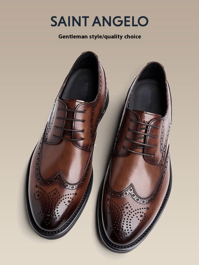 Zapatos de Cuero Grabado Oxford para Hombre - Calzado Formal Ejecutivo - Image 9