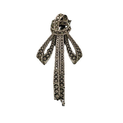 Broche de Cobre con Diamantes Incrustados - Diseño Industrial Elegante - Image 5