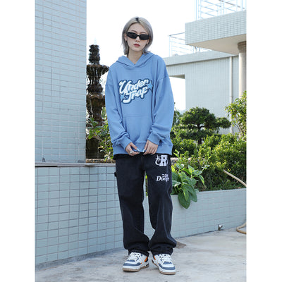 Sudadera con Capucha Estampado Letras Hombre Corte Holgado - Image 5
