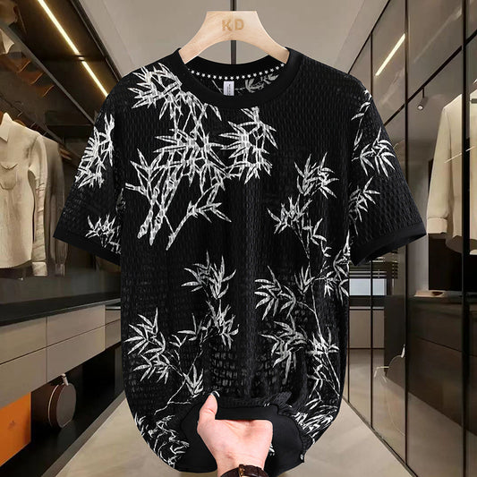 Playera Corta de Malla Ice Silk para Hombre - Fresca y Transpirable - Image 2