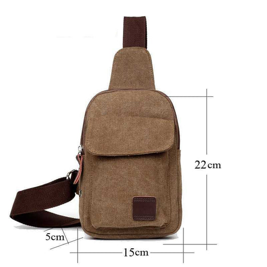 Mochila de Pecho Casual para Hombre - Bolsa Crossbody Compacta - Image 6