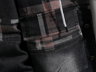 Chamarra Denim con Capucha Casual para Hombre - Image 8