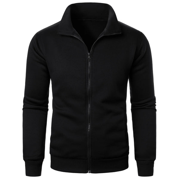 Cardigan con Cuello de Pie y Forro Polar Acolchado