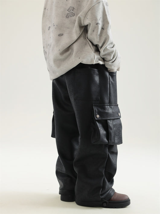 Pantalones de Trabajo en Cuero con Forro Polar para Niño - Image 11