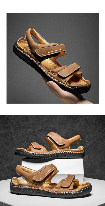 Sandalias de Cuero para Hombre Estilo Casual Moderno - Image 12