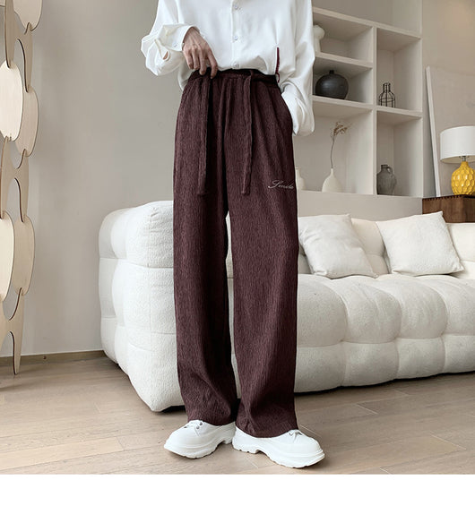 Pantalones Anchos Plisados Holgados - Image 19