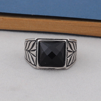 Anillo de Plata Esterlina con Ágata Negra - Diseño Artesanal Unisex - Image 6