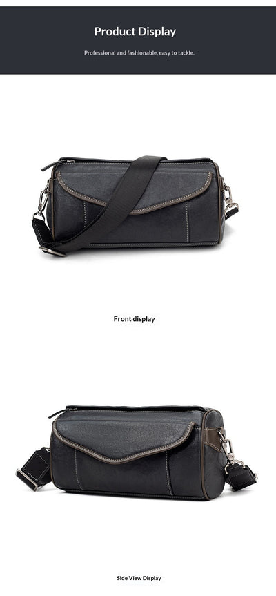 Bolsa Crossbody de Cuero Curtido al Vegetal para Hombre - Estilo Vintage - Image 18