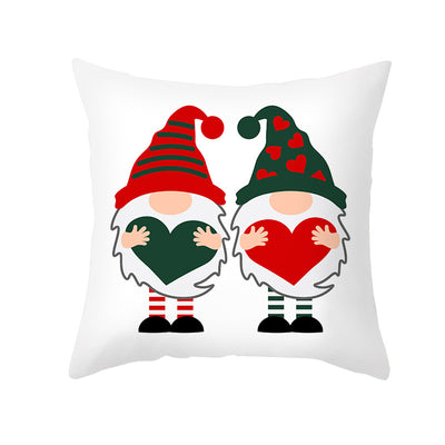 Funda de Almohada Día de San Valentín Letras Cartoon Roja - Tela Melocotón - Image 8