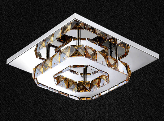 Lámpara de Techo LED Minimalista con Cristal - Image 6
