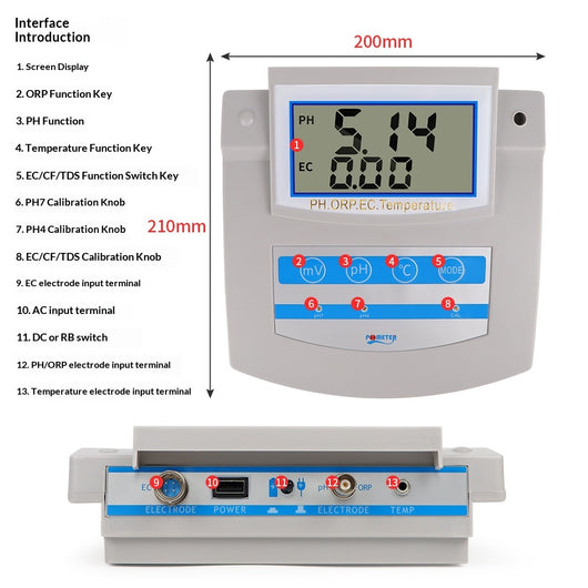 Medidor Digital 6 en 1 para Análisis de Calidad del Agua con Pantalla LCD - Image 4